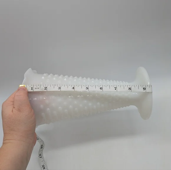 Vintage Anchor Hocking Hobnail Milkglass Vase - Picture 8 of 8